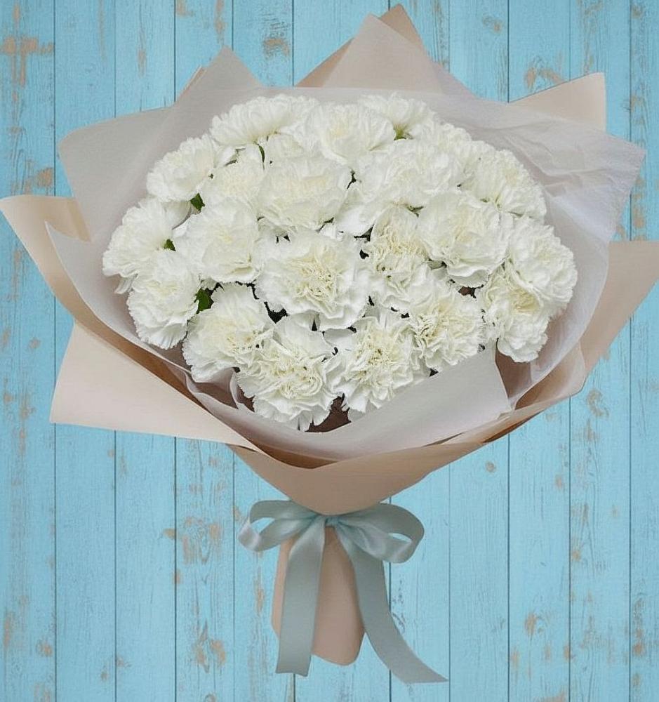 Букет цветов из: Гвоздики в Сибае