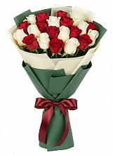 Букет Микс из красных и белых роз #REPLACE_PRED# Сибае