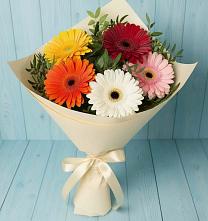 Букет цветов из:  Герберы в Сибае