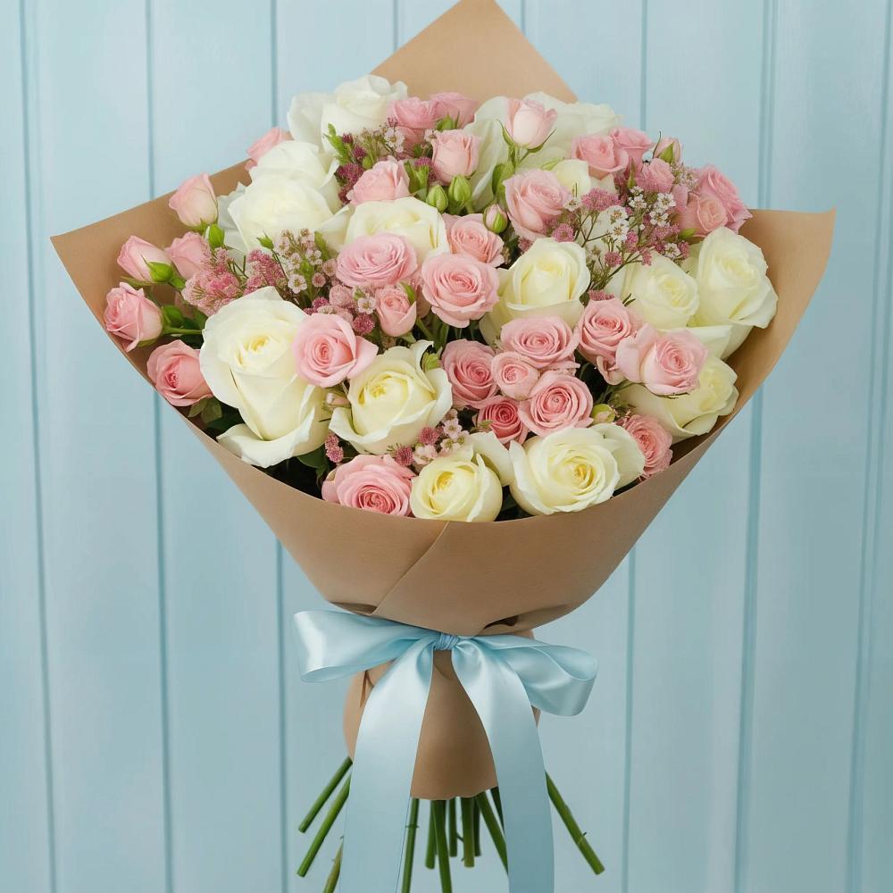 Букет цветов из: Розы в Сибае