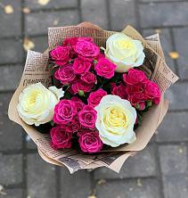 Букет цветов из:  Розы в Сибае