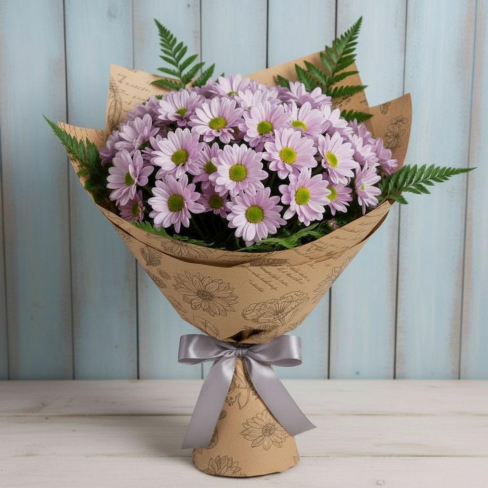 Букет цветов из: Хризантемы в Сибае
