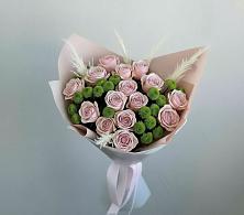 Букет цветов из:  Розы и Хризантемы в Сибае