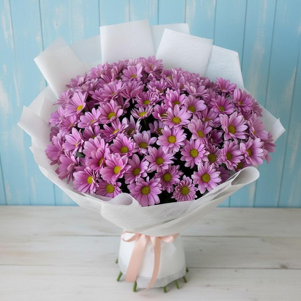 Букет цветов из: Хризантемы в Сибае