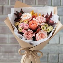 Букет цветов из:  Гвоздики, Хризантемы и Розы в Сибае