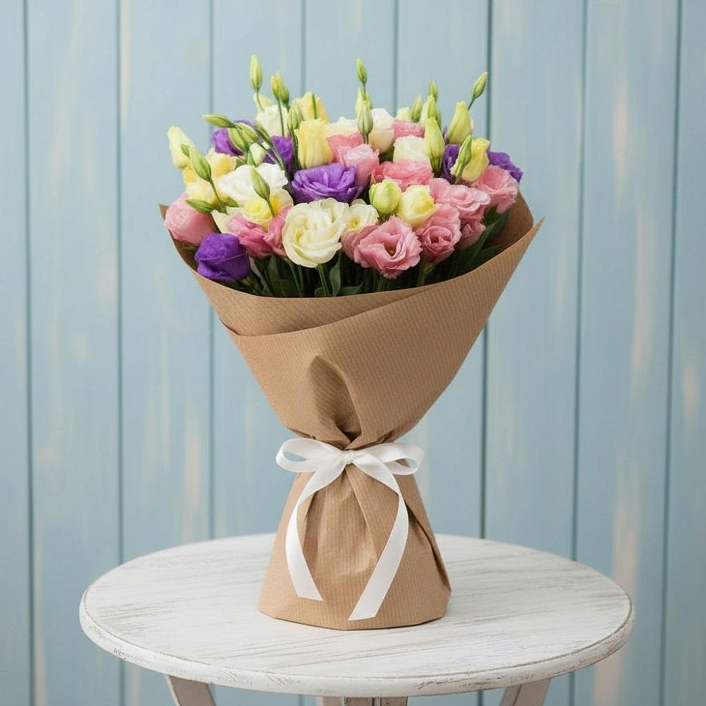 Букет цветов из: Лизиантусы в Сибае