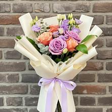 Букет цветов из:  Лизиантусы и Розы #REPLACE_PRED# Сибае