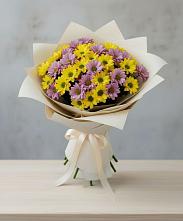 Букет цветов из:  Хризантемы #REPLACE_PRED# Сибае