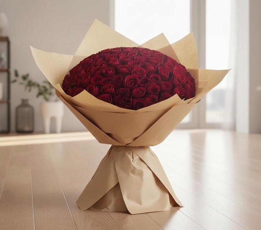 Букет 101 Красная роза в Сибае