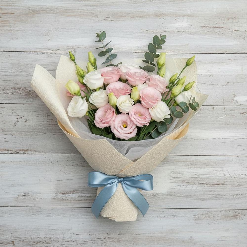 Букет цветов из: Лизиантусы в Сибае